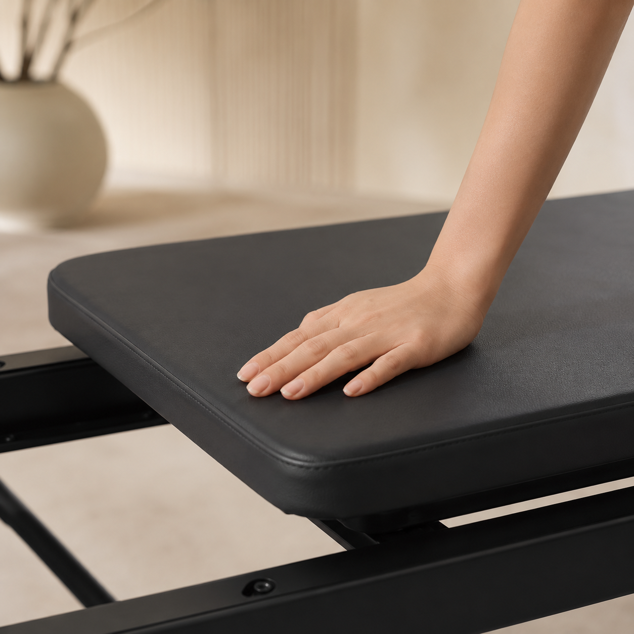 Compact — Opvouwbare Pilates Reformer in metaal